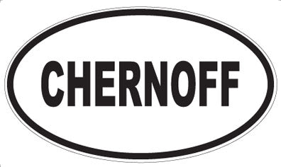 CHERNOFF - Oval Magnet