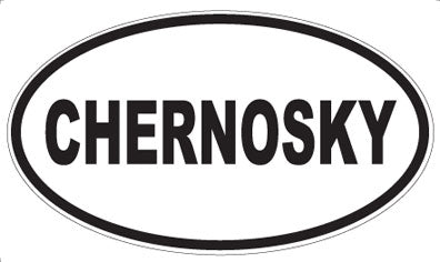 CHERNOSKY - Oval Magnet