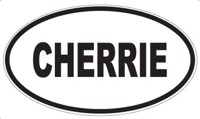 CHERRIE - Oval Magnet