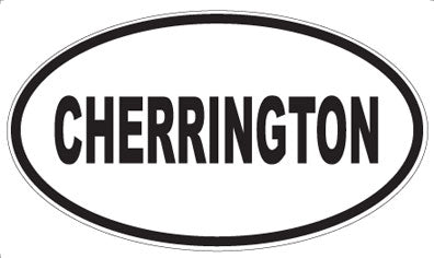 CHERRINGTON - Oval Magnet