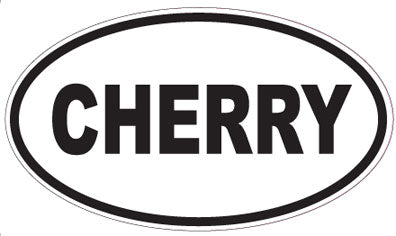 CHERRY - Oval Sticker