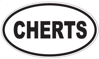 CHERTS - Oval Sticker
