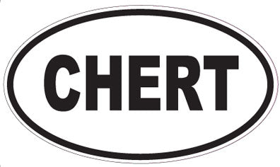 CHERT - Oval Magnet