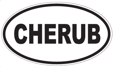 CHERUB - Oval Sticker