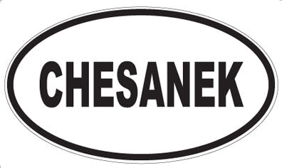 CHESANEK - Oval Magnet