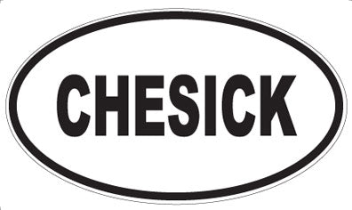 CHESICK - Oval Magnet