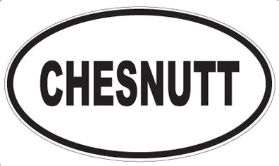 CHESNUTT - Oval Magnet