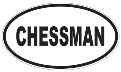 CHESSMAN - Oval Magnet