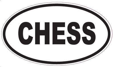 CHESS - Oval Magnet