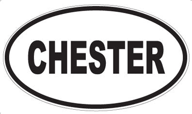 CHESTER - Oval Magnet