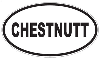CHESTNUTT - Oval Magnet