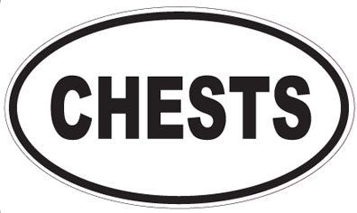 CHESTS - Oval Sticker