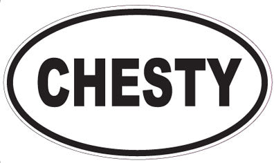 CHESTY - Oval Sticker