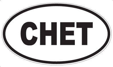 CHET - Oval Magnet