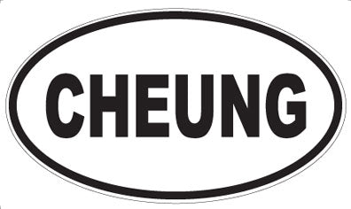 CHEUNG - Oval Magnet