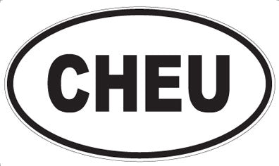 CHEU - Oval Magnet