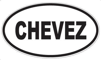 CHEVEZ - Oval Magnet