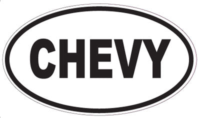 CHEVY - Oval Magnet