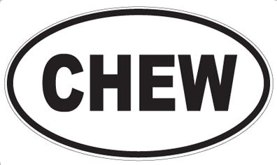 CHEW - Oval Magnet