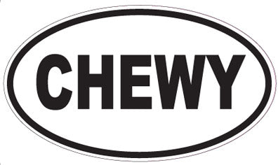 CHEWY - Oval Magnet