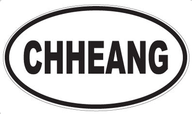CHHEANG - Oval Magnet