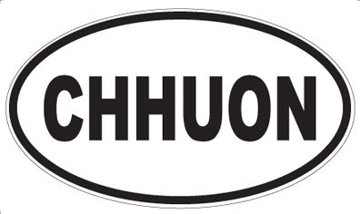 CHHUON - Oval Magnet