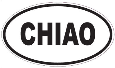 CHIAO - Oval Sticker