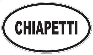 CHIAPETTI - Oval Magnet