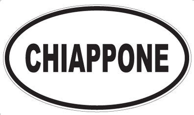 CHIAPPONE - Oval Magnet