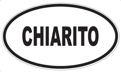 CHIARITO - Oval Magnet
