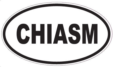 CHIASM - Oval Sticker