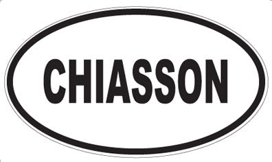 CHIASSON - Oval Magnet