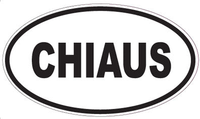 CHIAUS - Oval Sticker