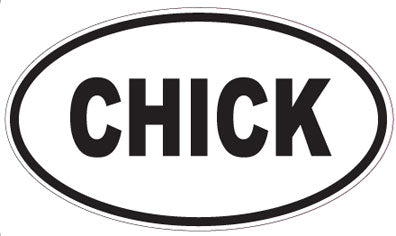 CHICK - Oval Magnet