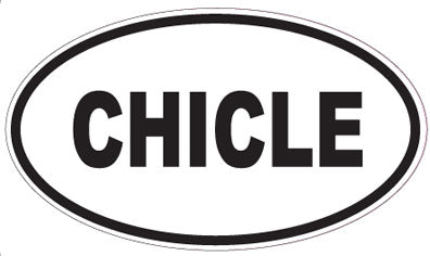 CHICLE - Oval Sticker