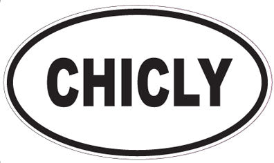 CHICLY - Oval Sticker