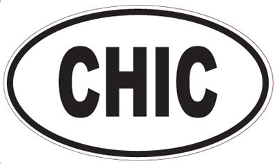 CHIC - Oval Sticker