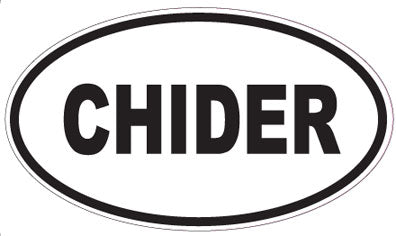 CHIDER - Oval Sticker