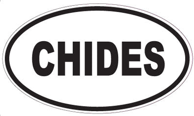 CHIDES - Oval Sticker