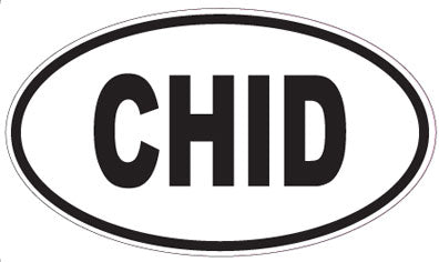 CHID - Oval Sticker
