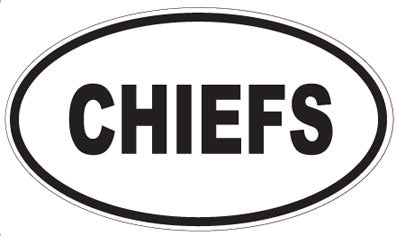 CHIEFS - Oval Sticker