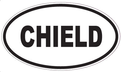 CHIELD - Oval Sticker