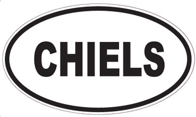 CHIELS - Oval Sticker