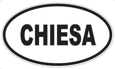 CHIESA - Oval Magnet
