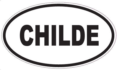 CHILDE - Oval Sticker