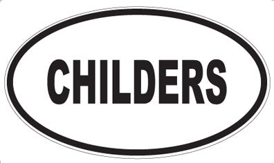 CHILDERS - Oval Magnet