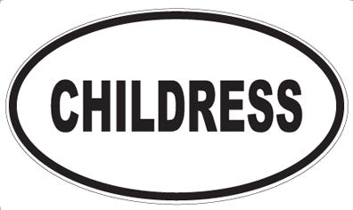 CHILDRESS - Oval Magnet