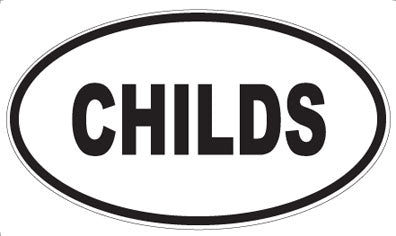 CHILDS - Oval Magnet