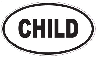 CHILD - Oval Magnet