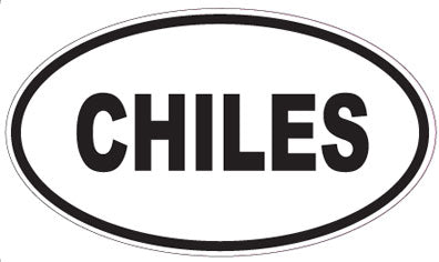 CHILES - Oval Sticker